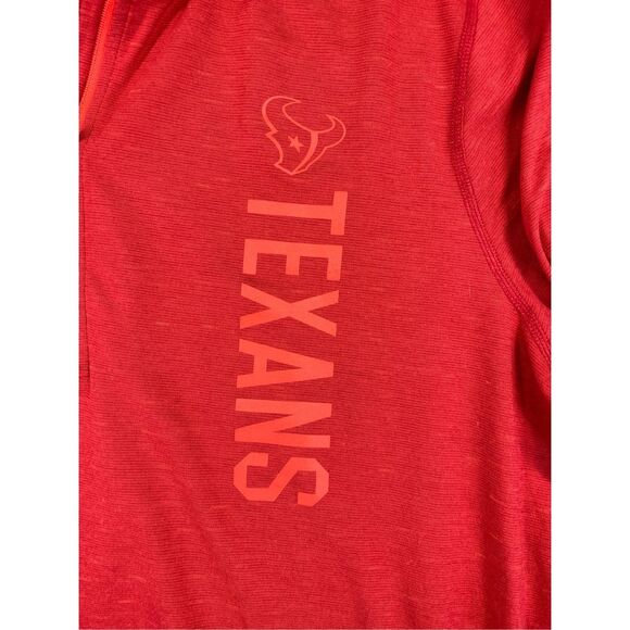 Nike Houston Texans Quarter Zip Pullover Men 2XL Red Dri-Fit NFL Street Style - Picture 3 of 10